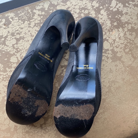 Hale’ Bob “Vero Cuoio” platform pump. Gray& black soft leather upper. Size 8 1/2 - Picture 13 of 13